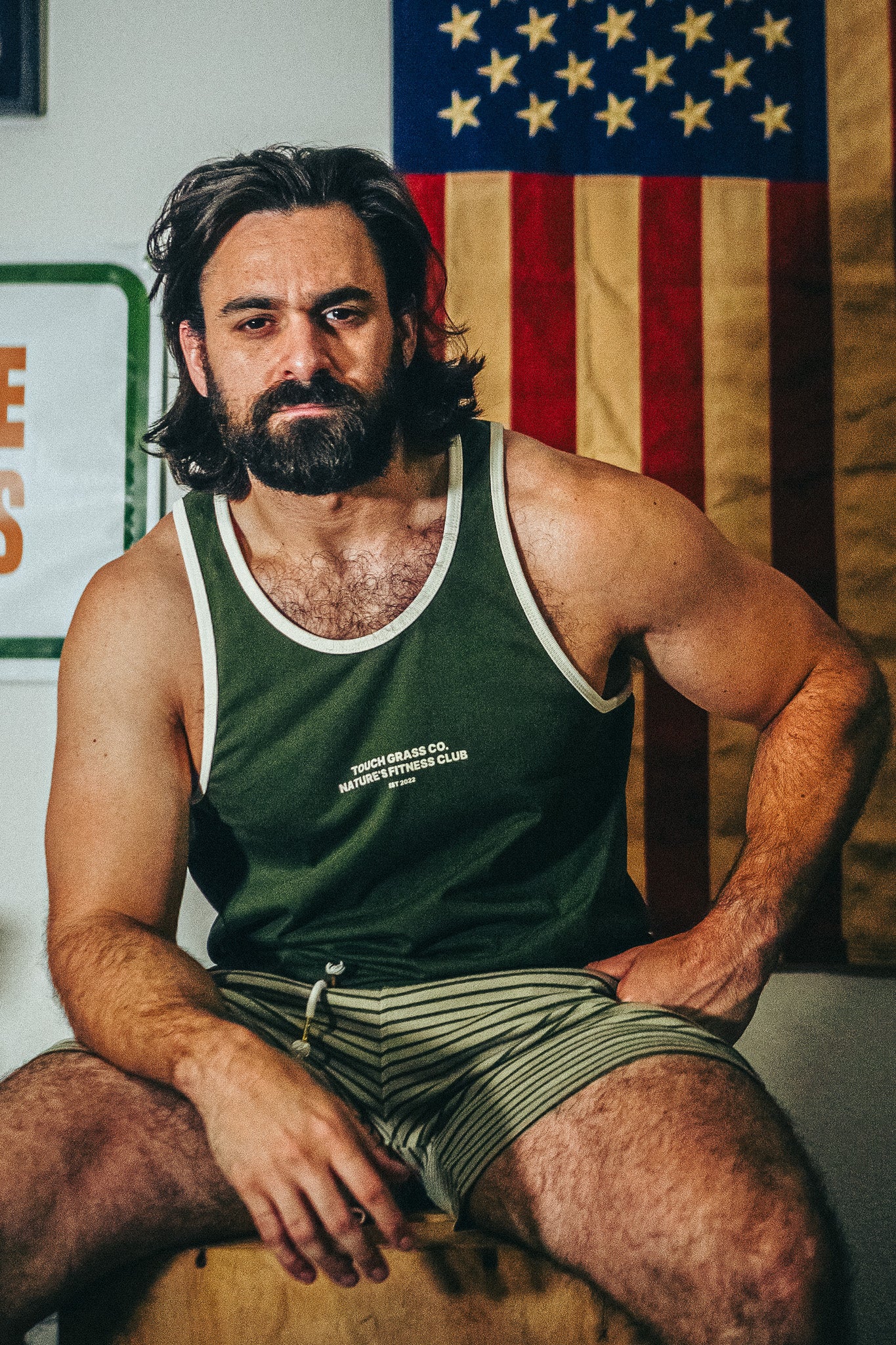 Ringer Tank Top (Evergreen)